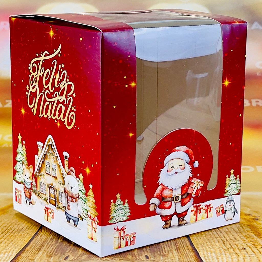 5 CAIXA MINI PANETONE NATAL ENCANTADO ID5192 (NATAL IDEIA 2025) (CHOCO)