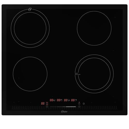 Cooktop por Indução Oster em Vitrocerâmico com 04 Bocas e Painel Touch Screen Preto - OTOP402 em Oferta na Shopee