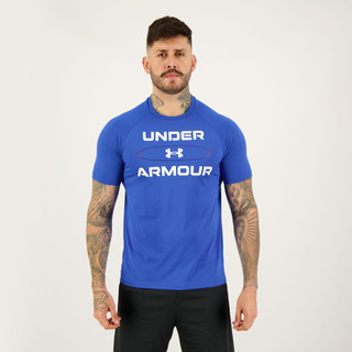 Camiseta Under Armour Tech 2.0 WM Graphic Azul em Oferta na Shopee