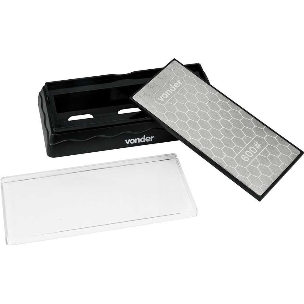 Pedra para afiar diamantada base de 7" dupla face G600/1200 Vonder em Oferta na Shopee