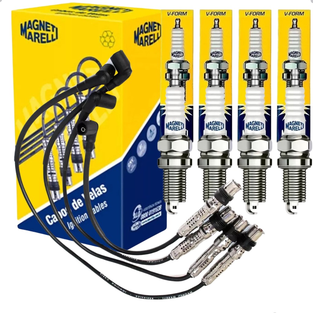 Kit Cabo E Vela Magneti Fox Crossfox Spacefox Polo Golf Saveiro A3 em Oferta na Shopee