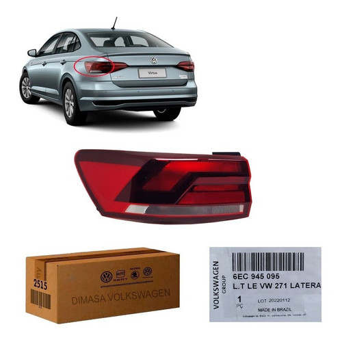 Lanterna Traseira Lado Esquerdo Virtus 2020 Original Vw em Oferta na Shopee