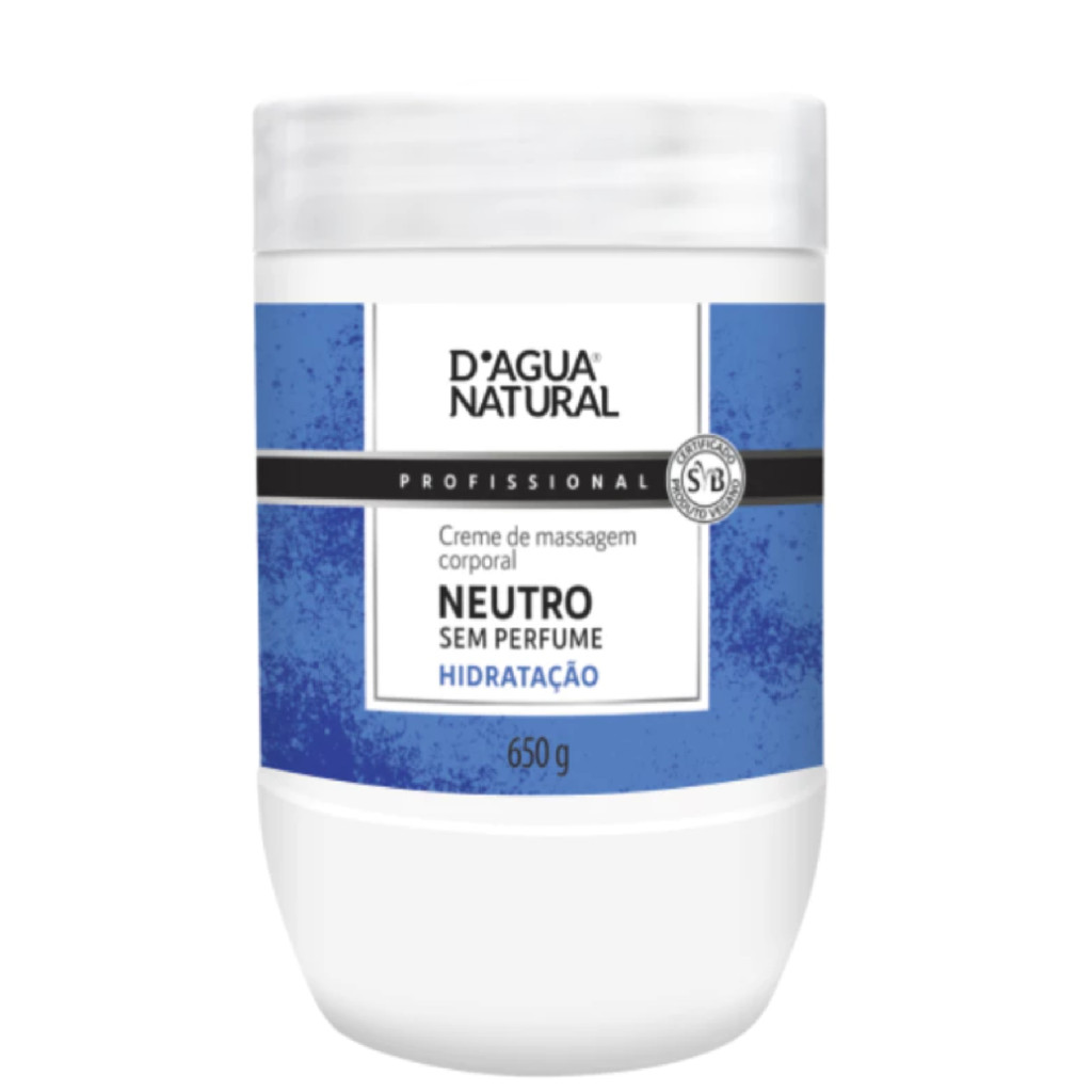 Dagua Creme de Massagem Corporal Neutro Com 650g