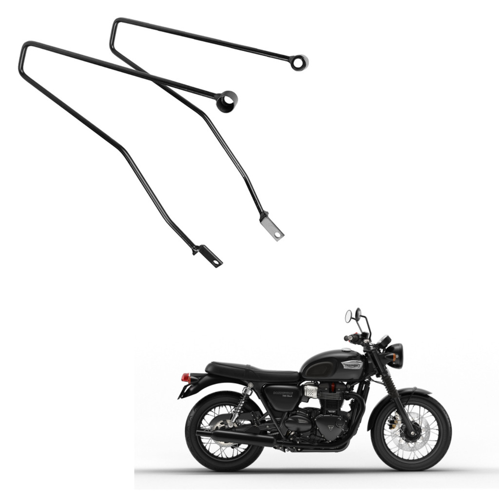Afastador Suporte Moto Bolsa Alforje Lateral Triumph Bonneville T100 Steet Twin
