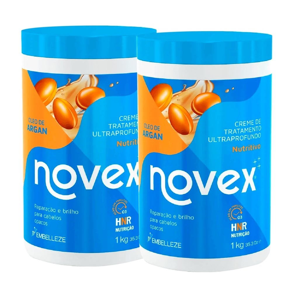 Kit 2 und Creme de Tratamento Novex Óleo De Argan 1kg em Oferta na Shopee
