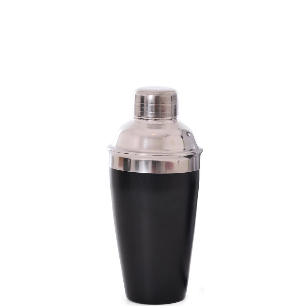Coqueteleira Noir Preta 500ML Inox