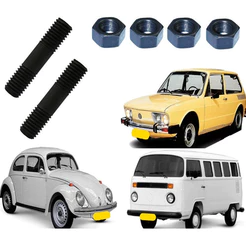 Prisioneiro + Porca Fechamento Superior Carcaca Motor Fusca