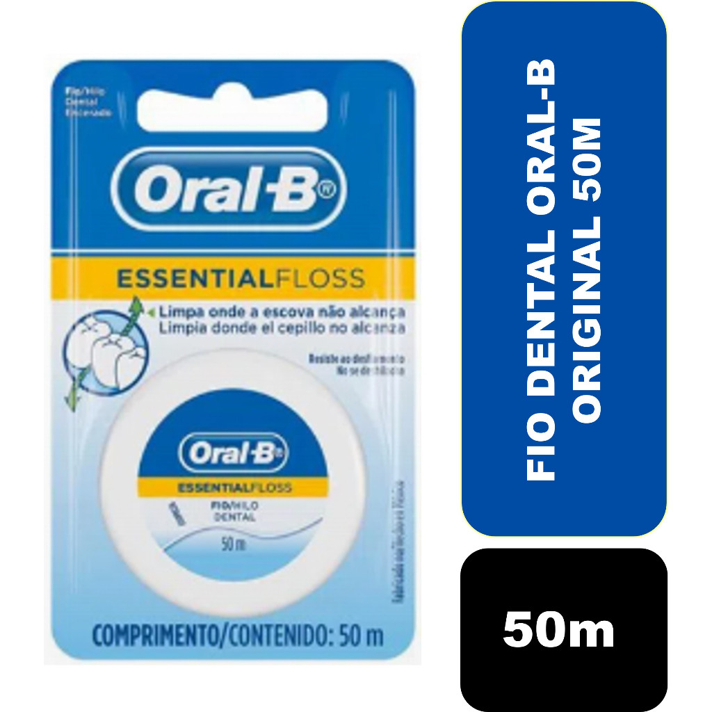 Oral-B Essential Floss Fio Dental Encerado 50m
