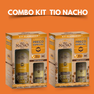 COMBO KIT TIO NACHO CLAREADOR + CLAREADOR (kit com shampoo+condicionador) em Oferta na Shopee