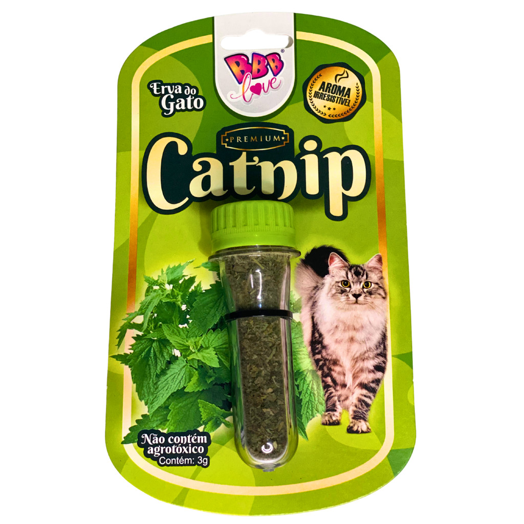 Catnip Erva Do Gato Premium 100% Natural Sem Agrotóxico 3g