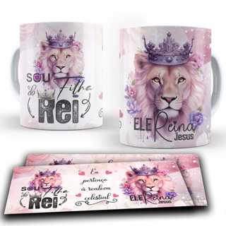 Caneca de Porcelana Sou filha do Rei Leão de Judá Gospel Cristã Evangélica em Oferta na Shopee