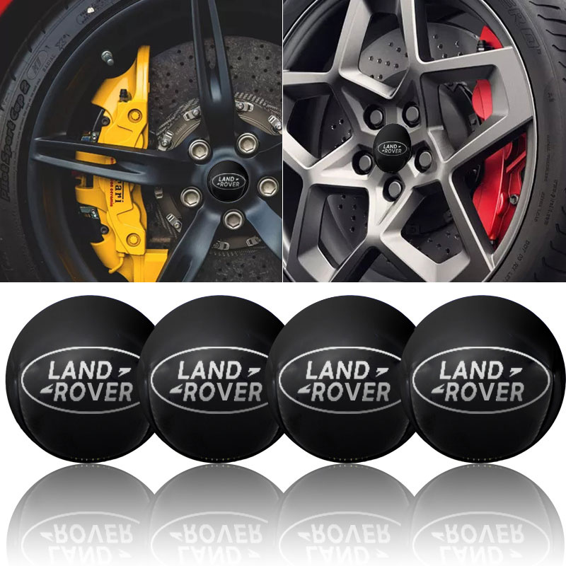 4 Pçs 56mm Centro Da Roda Do Carro Hub Tampa Emblema Decalque Adesivo Para Land Rover Freelander 2 L2 LF L319 L462 Range