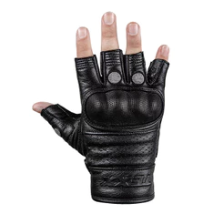 Luva Moto Texx Liberty Meio Dedo Couro Protetor Motociclista
