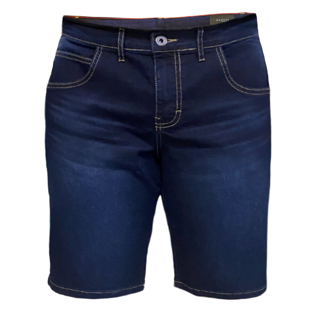 Bermuda Jeans Escuro Ogochi Concept Pocket
