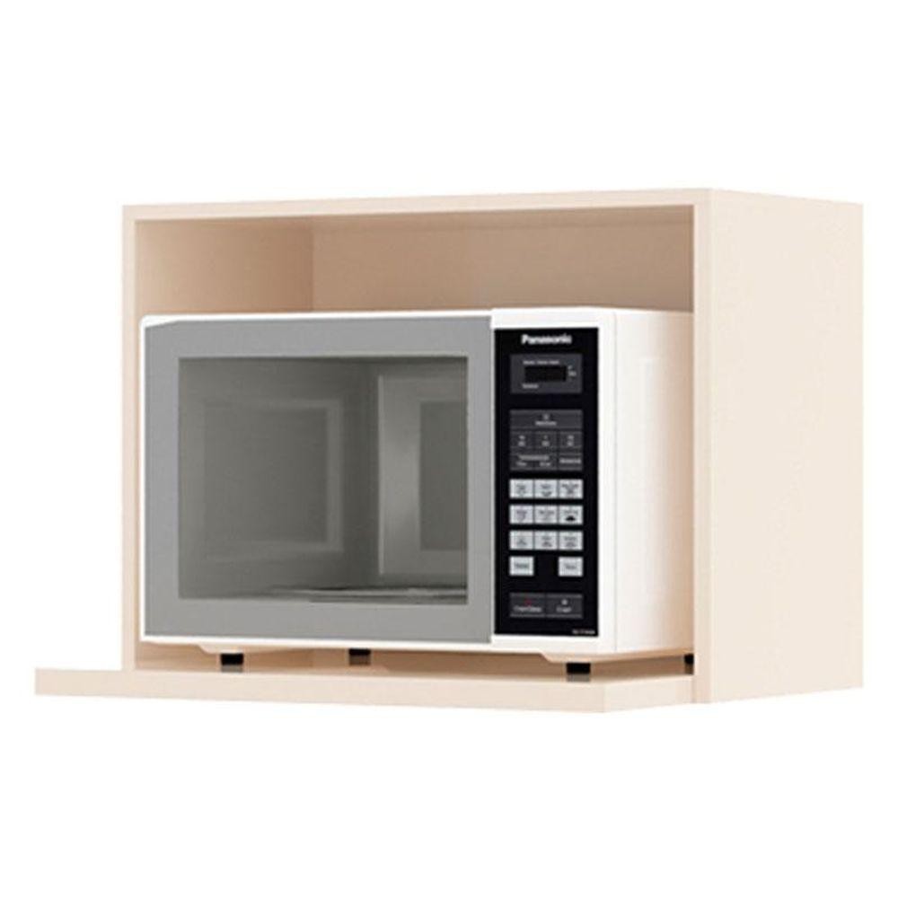 Armário Aéreo Para Micro-ondas 60cm Connect Off White - Henn - Home & Living