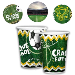 8~40 COPO PAPEL FESTA FUTEBOL 180ML REGINA (CHOCO)