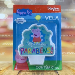 VELA ANIVERSARIO FESTA PEPPA PIG REGINA (CHOCO)