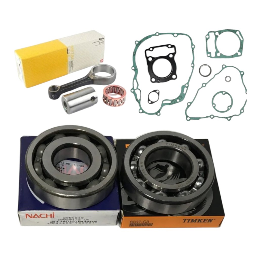 Kit Biela JUNTAS Rolamentos Virabrequim HONDA Cbx NX XR 200