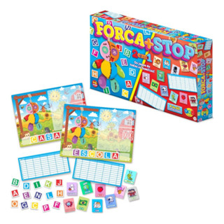 Jogo Tabuleiro Stop E Forca 2 Em 1 Jogo Para Família em Oferta na Shopee