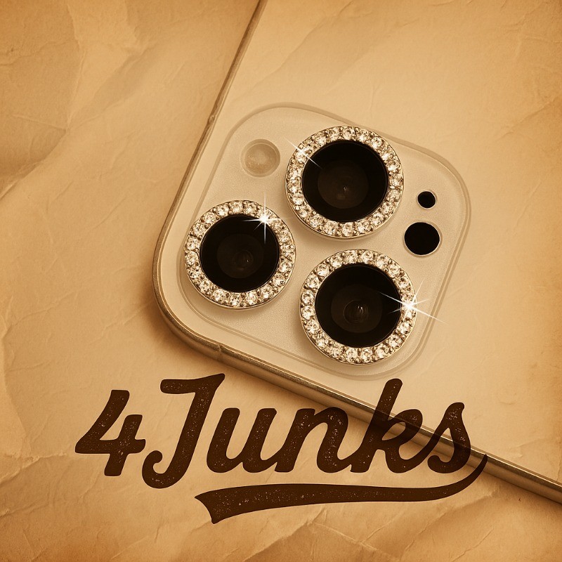 Kit Película Lente Câmera Brilho Diamante iPhone XR 11 12 13 14 15 16 Pro Plus Promax Luxo