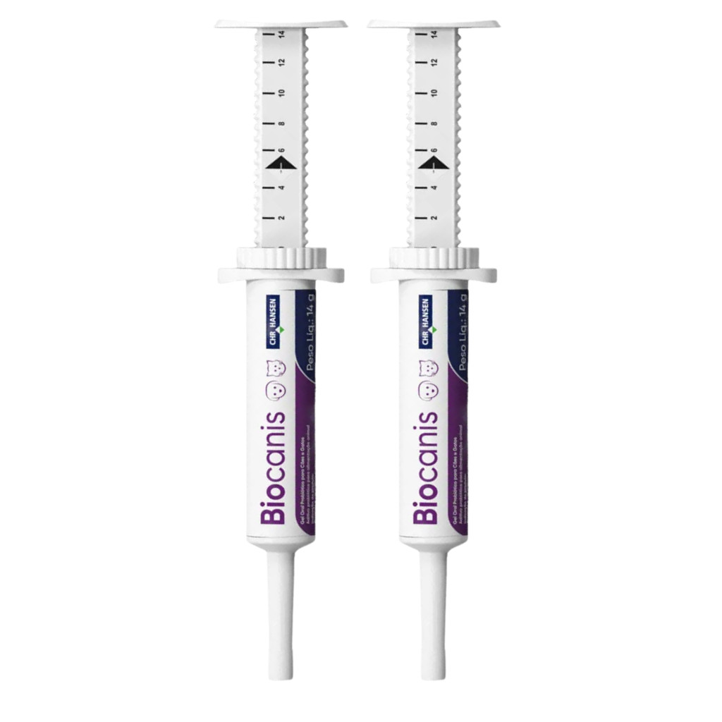 Kit 2 un. Biocanis Probiótico Para Cachorros E Gatos 14 g - Pets