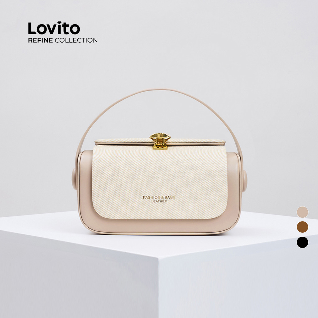 (Lovito Refine) Bolsa elegante e simples elegante e versátil, bolsa de ombro pequena para mulheres LFAR11010 - Women Bags