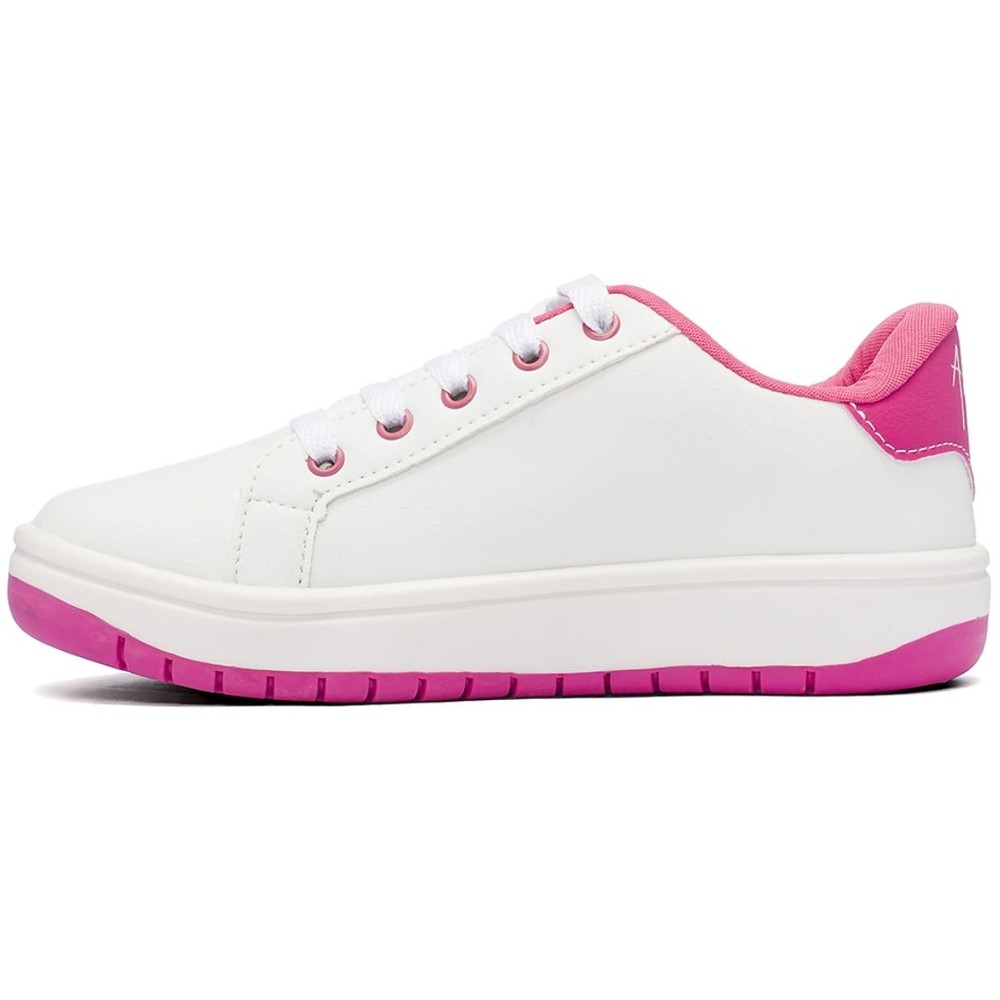 Tênis Infantil Disney Stitch Menina - Branco e Rosa