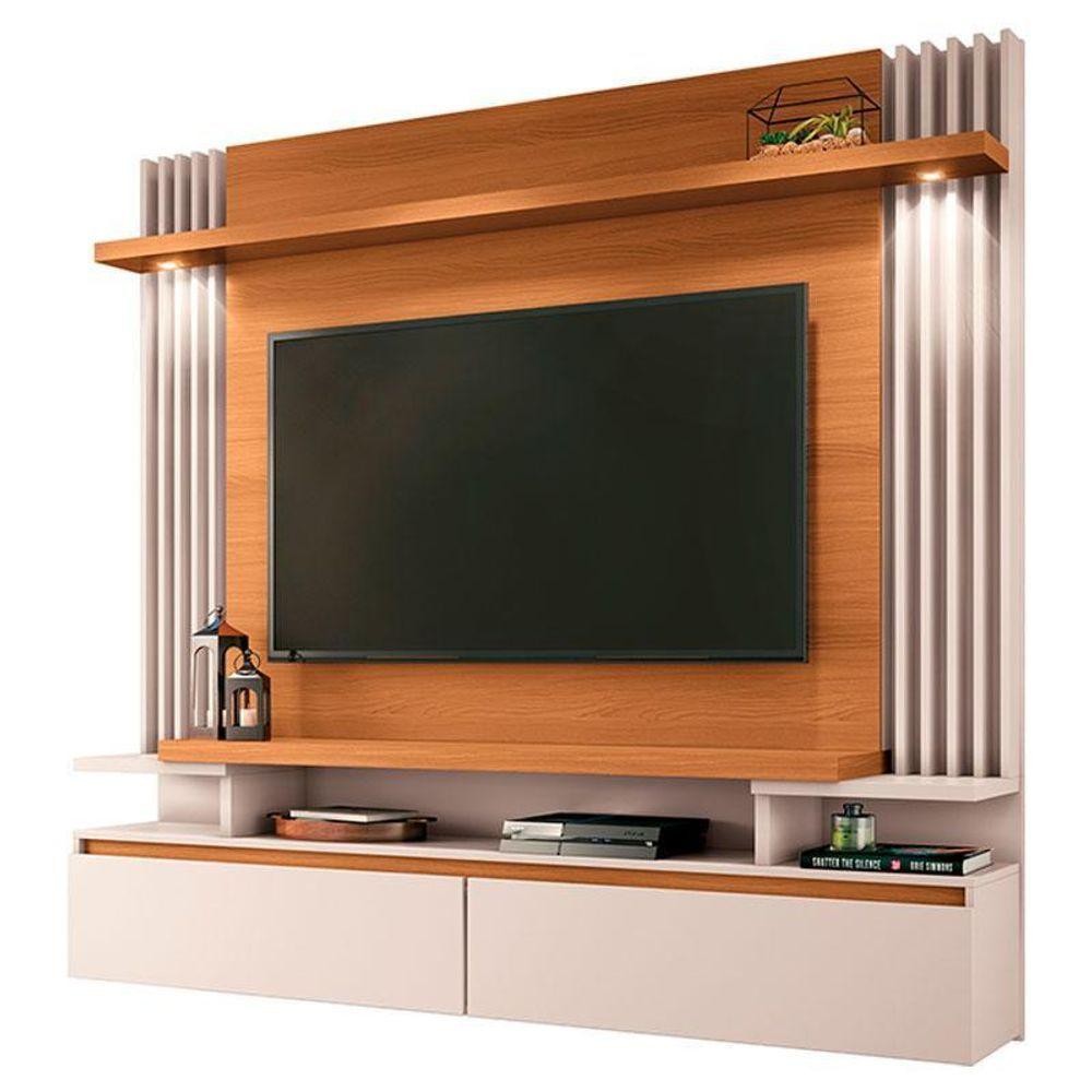 Painel Para Tv Home Suspenso Cosmo Cinamomo Off White – Hb Móveis