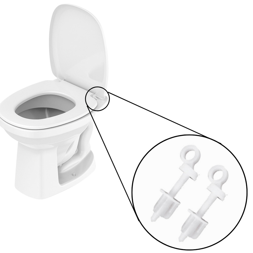 Assento Sanitário Tampa Oval Soft Slim Branco + Parafuso de fixação para assento sanitário