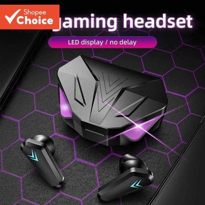 X15 TWS Sem Fio Bluetooth Fone De Ouvido Display LED Jogos Fones Gamer Redução Ruído Com Microfone