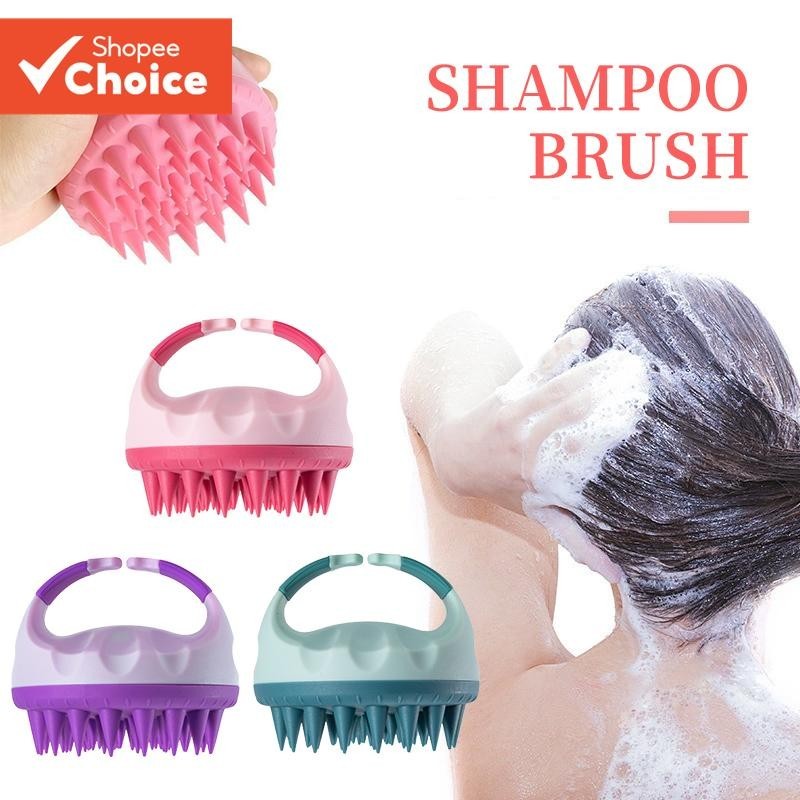 Escova De Massagem Macia E Fofa De Silicone Para Couro Cabeludo-Lavagem De Cabelo Chuveiro Corporal , Banho SPA Pronto