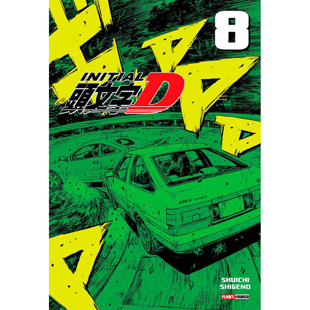 Capa do livro Mangá - Initial D 08 - por Shuichi Shigeno - Editora Panini