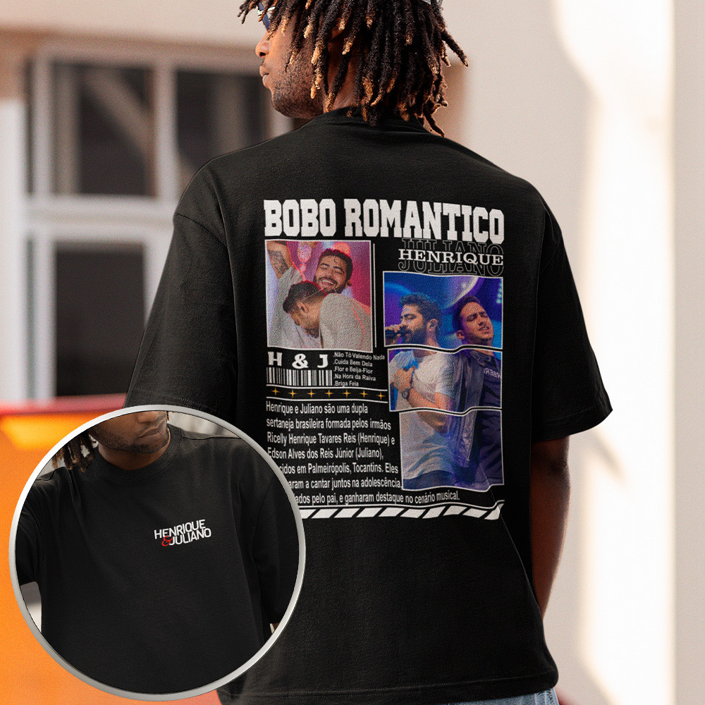 Camiseta Henrique E juliano Biografia Cantor Camisa Unissex Exclusiva Algodão 30.1 Qualidade Premium