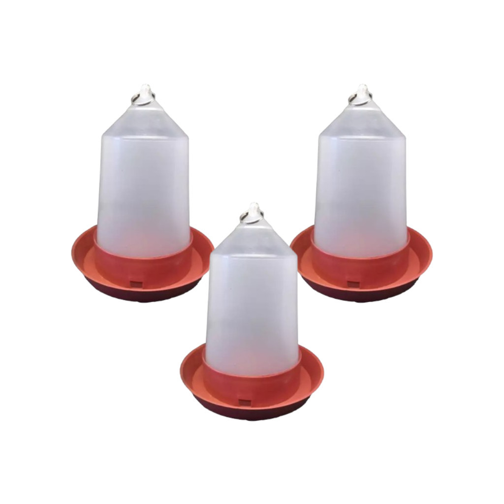 Kit 3 Bebedouro Ave Pintinho Codorna,  Galinheiro, Galinha 750 ML