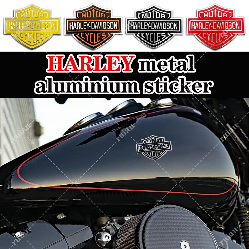 Adesivo Emblema Harley 3D De Tanque De Combustível De Metal Para Todos Os Acessórios De Motocicleta Davidson Corpo Later