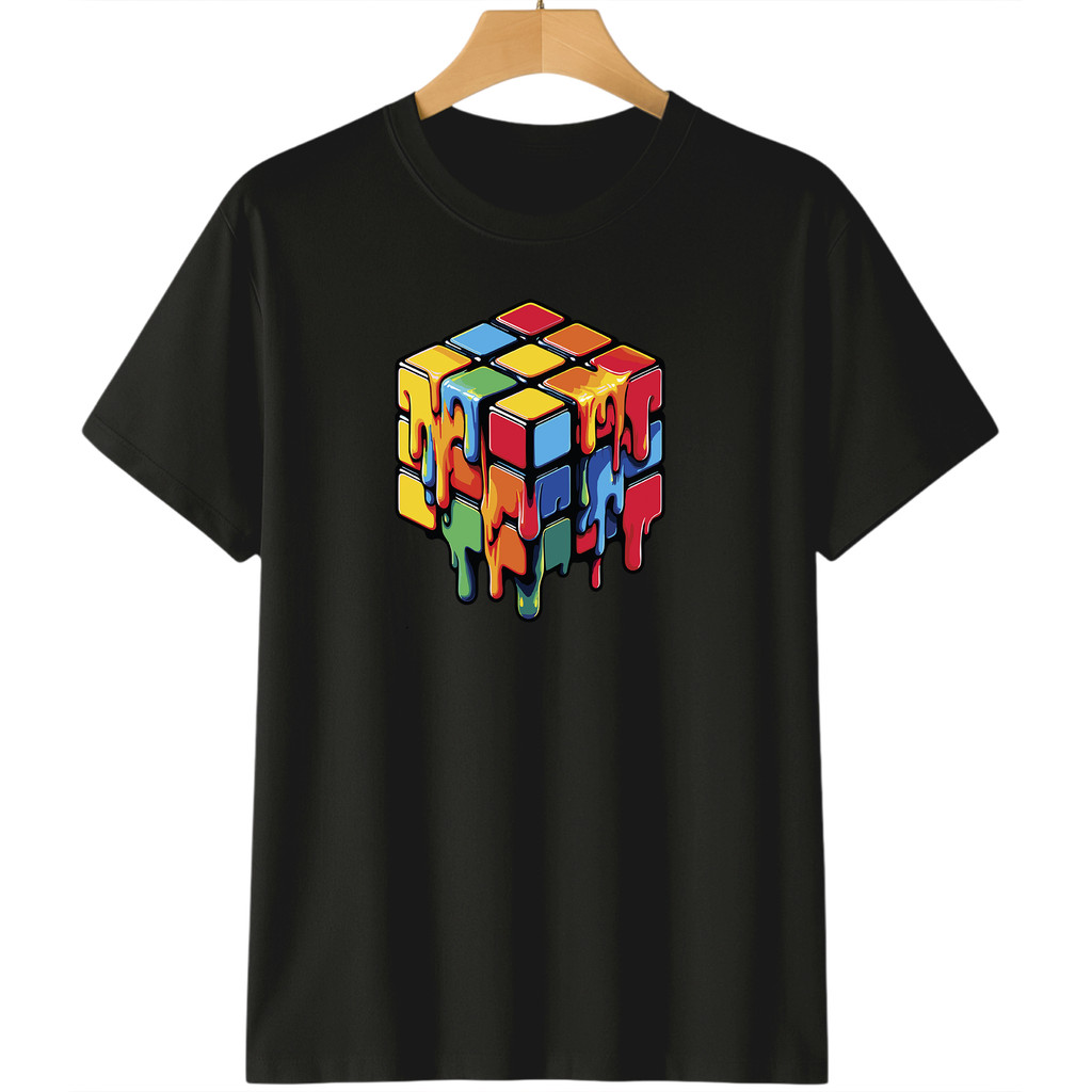 Camiseta Gamer Cubo Mágico Astronauta Teclas Gamer Infatil Juvenil 100% Algodão