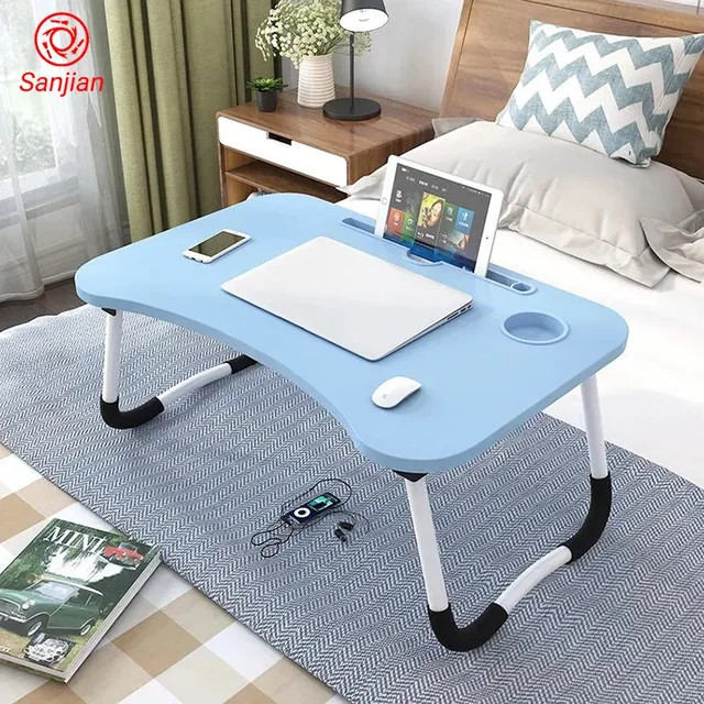 Mesa Cama Notebook Portátil Dobrável Home Office Infantil Quarto Cama Sala Multiuso