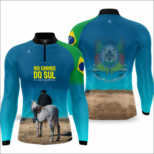 Camisa Agro Proteção Solar Uv50 Matreiro Cavalgada Rs