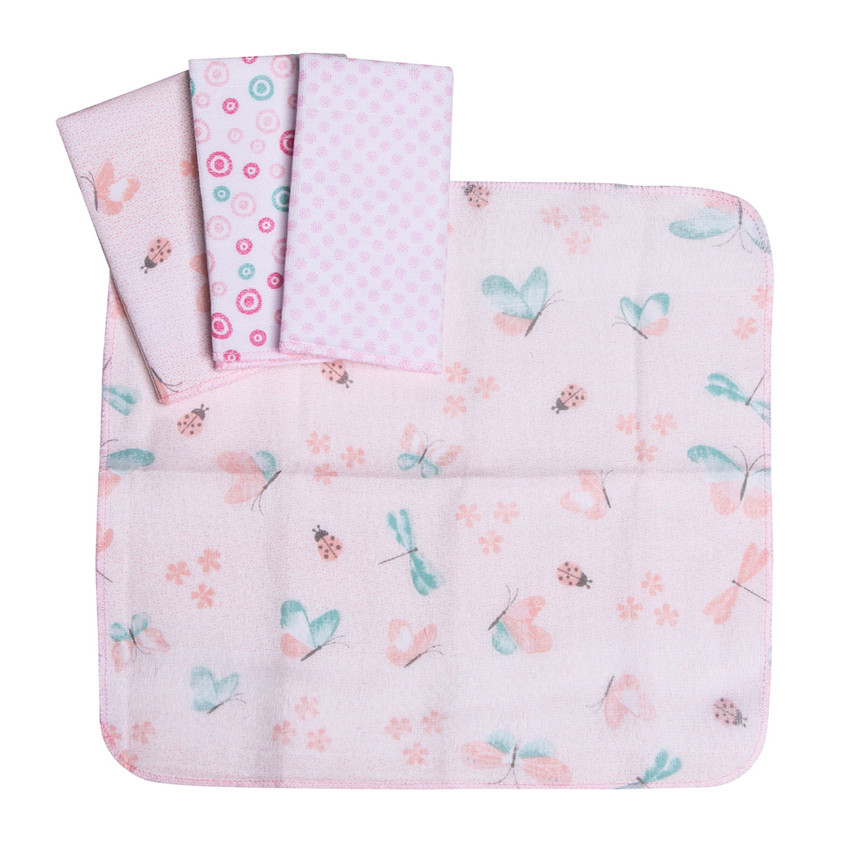 Kit Pano De Boca Papi Estampa Borboleta - 04 Peças em Oferta na Shopee