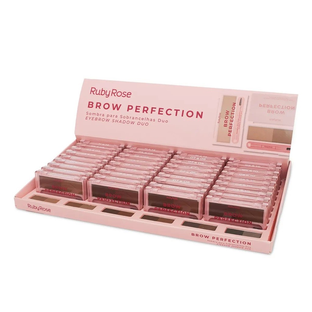 Box 36 Sombra para Sobrancelhas Duo Brow Perfection Ruby Rose