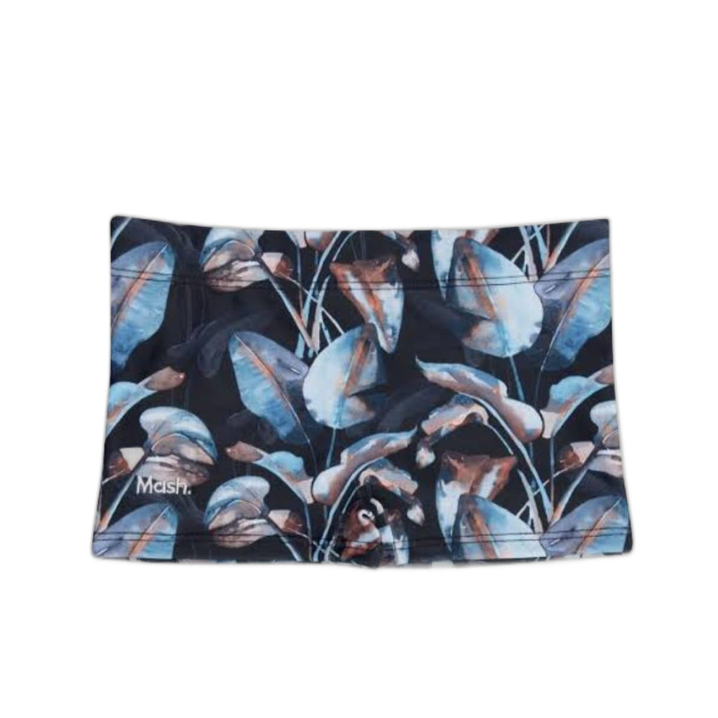 Sunga Boxer Estampa Palmeira Infantil Menino Preto
