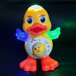 Brinquedo Pato Patinho Dançante Musical Dança, Anda, Mexe, com Luz E Som
