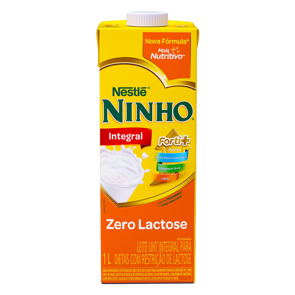 Leite Ninho Integral Forti+ Zero Lactose 1 Litro - Food & Beverages