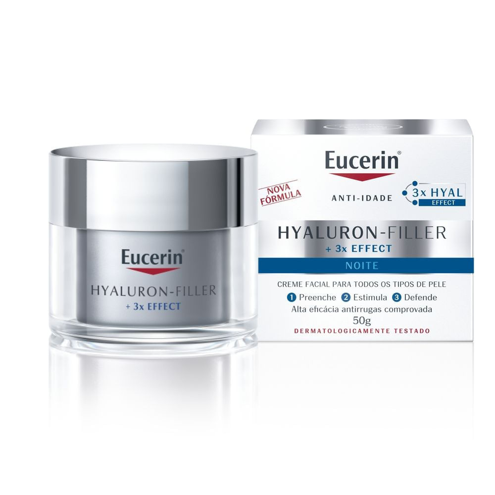 Eucerin Hyaluron-Filler Noite Creme Antirrugas 50ml - Beauty