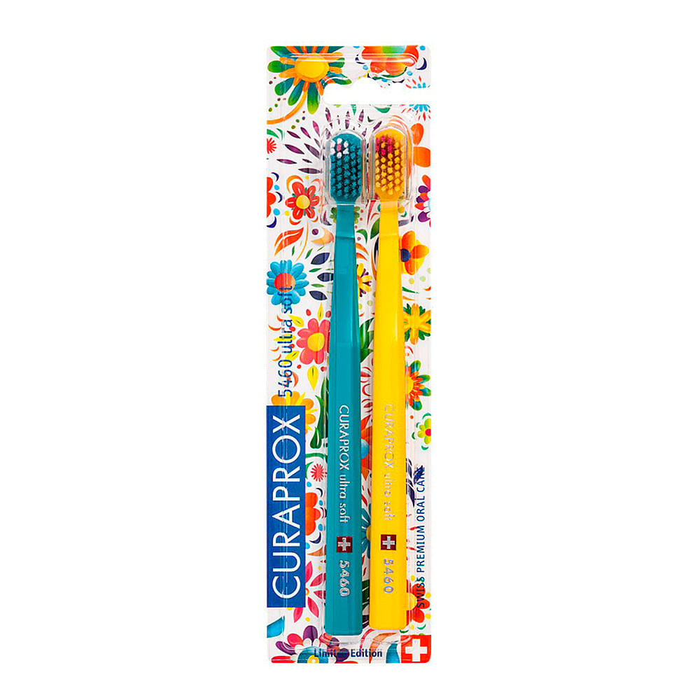 Escova Dental Curaprox Ultra Soft CS 5460 Prime Cores Sortidas 2 Unidades - Health