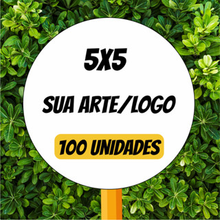 300 Etiquetas Adesivas - Rótulos Redondos ou Quadrados em Oferta na Shopee