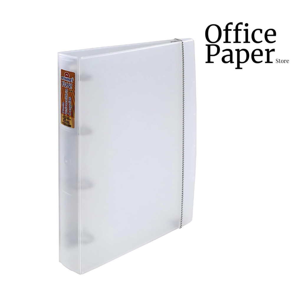 Fichário A4 Universitário Escolar Argolado Com 4 Argolas Cristal Lilás Rosa Preto Acrimet 804 - Acrimet em Oferta na Shopee