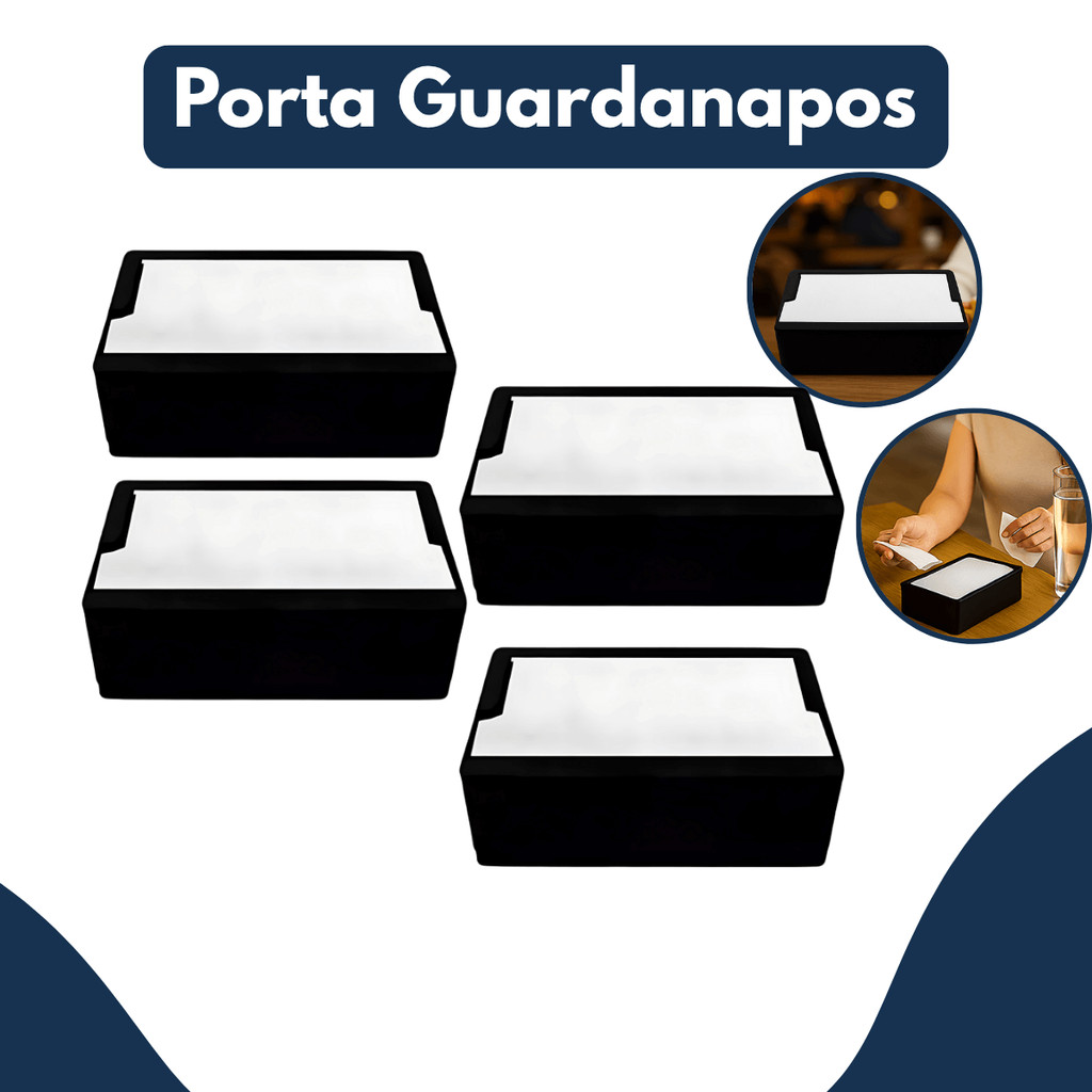 Kit 04 Porta Guardanapo Tv Mesa Lanchonete Bar Restaurante Modelo Horizontal em Oferta na Shopee