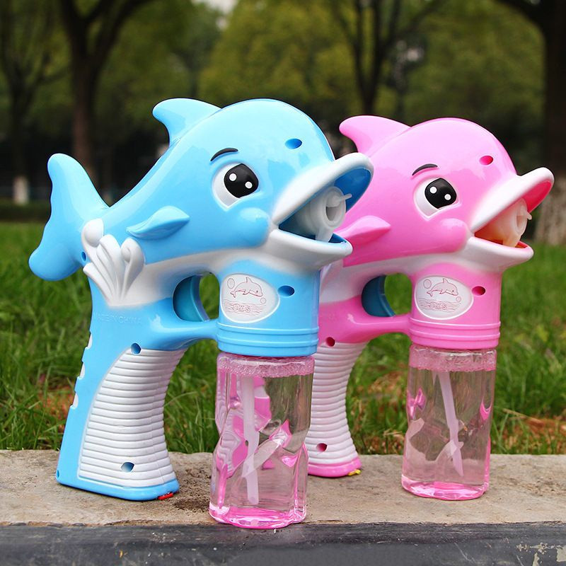 Bolhas Led Máquina Lança Bolhas De Sabão Golfinho