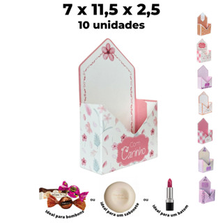 Caixa Envelope para Sabonete com 10 unidades 7x11,5x2,5cm em Oferta na Shopee